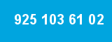 925 103 61 02 925 103 61 02